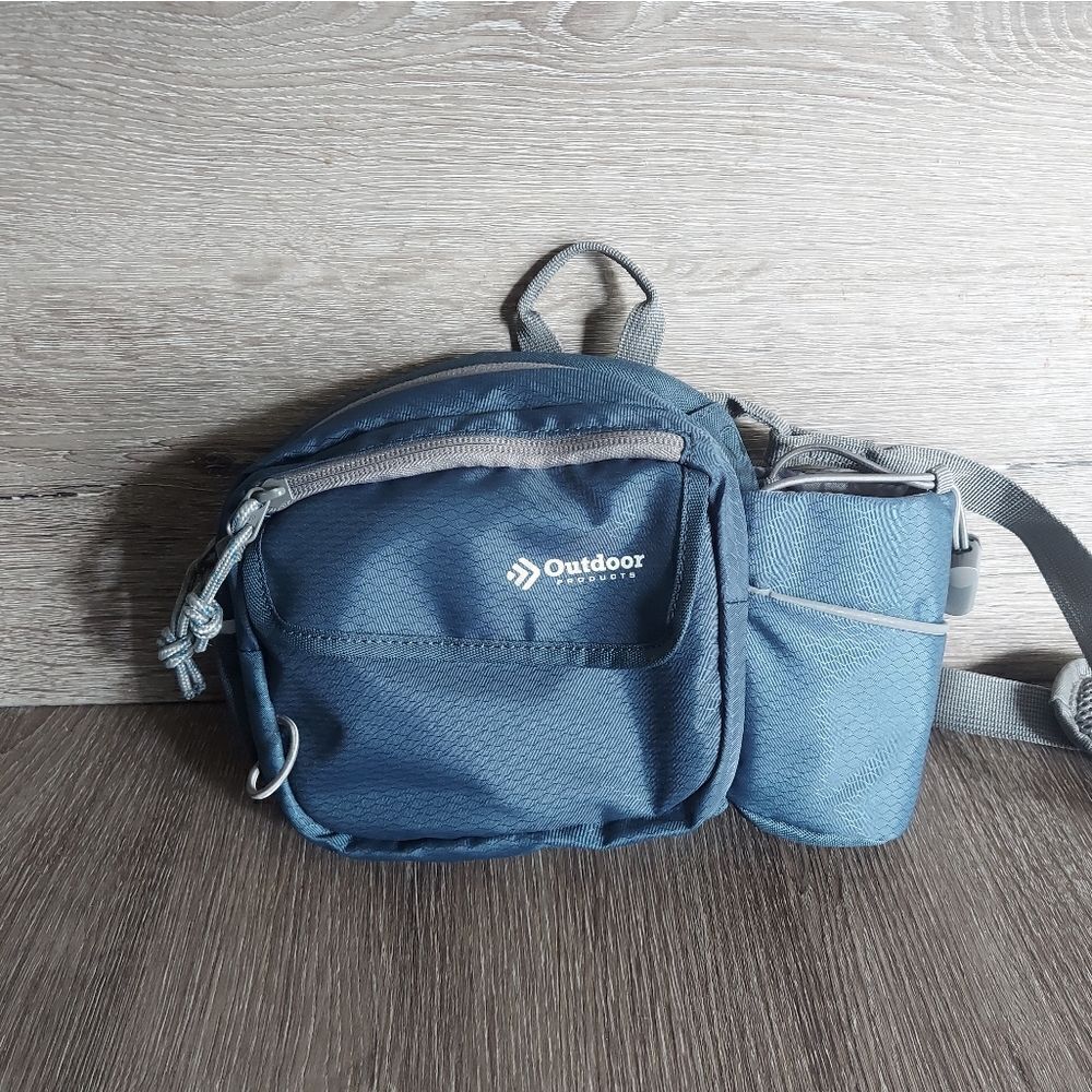 Outdoor Products Melrose 3 Ltr Waist Bag Shoulder Bag Fanny Pack, Blue, Unisex,